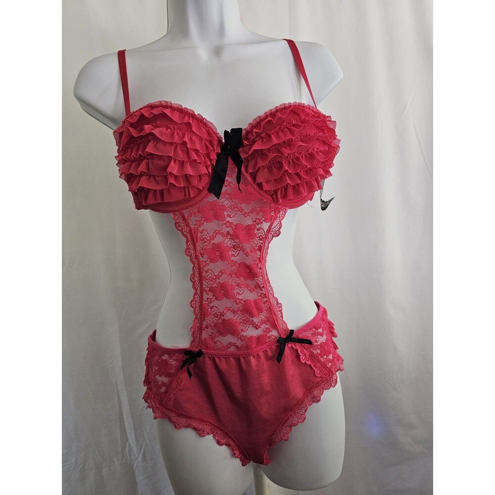Nice or Naughty Babydoll Women's Pink One Piece Nighty Size Large